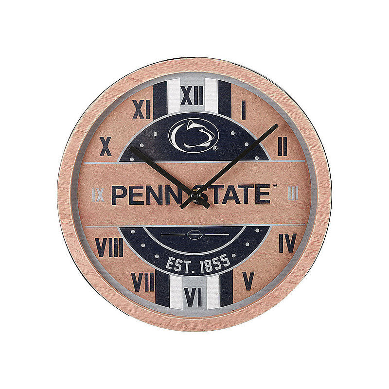 Penn State Nittany Lions Barrel Wall Clock Nittany Lions (PSU) 
