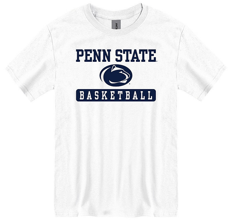 Penn State Nittany Lions Basketball Bar T-Shirt White Nittany Lions (PSU) 