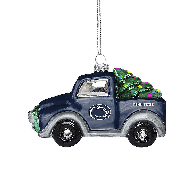 Penn State Nittany Lions Blown Glass Truck Ornament 