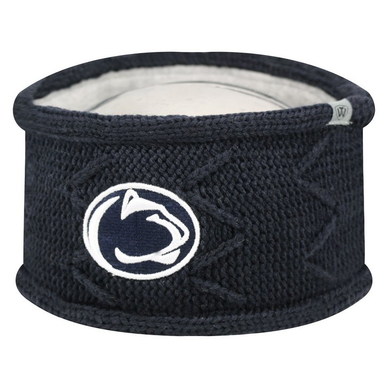Penn State Nittany Lions Cable Knit Head Band Navy Nittany Lions (PSU) 
