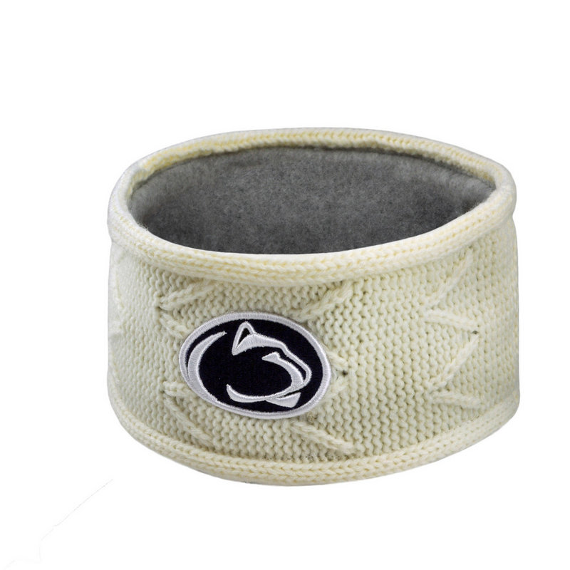 Penn State Nittany Lions Cable Knit Winter Head Band White