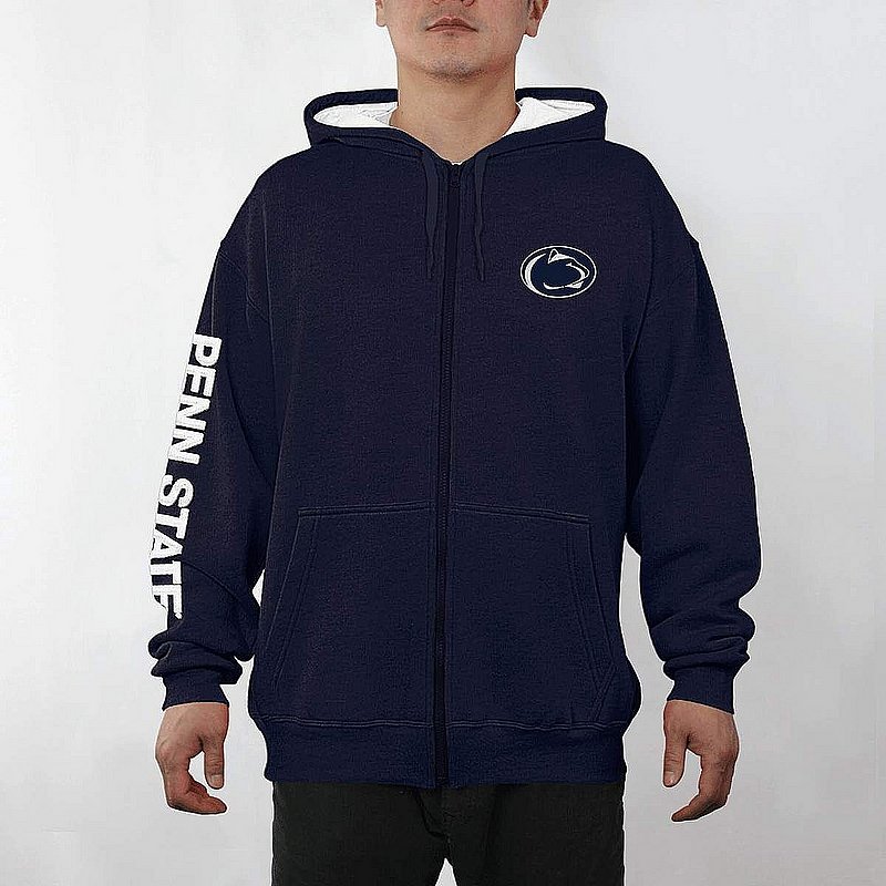 Penn State Nittany Lions Classic Embroidered Navy Full Zip Hoodie Nittany Lions (PSU) 