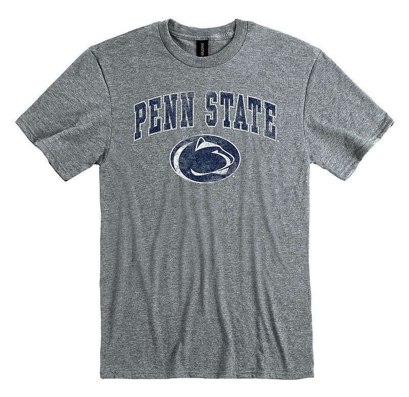 Penn State Nittany Lions Distressed Soft Style Tee Graphite Nittany Lions (PSU) 