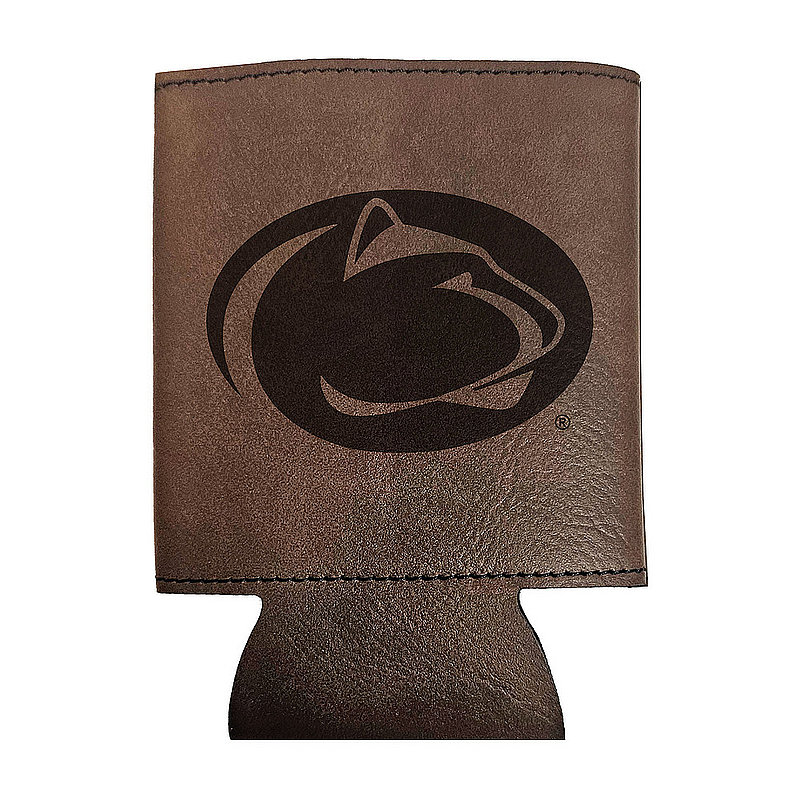 Penn State Nittany Lions Faux Brown Leather Koozie 