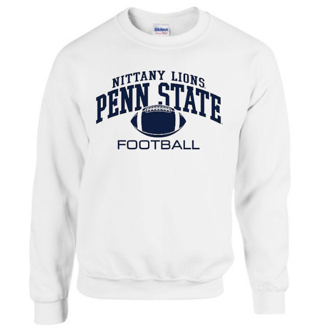 Penn State Nittany Lions Football Crewneck Sweatshirt White