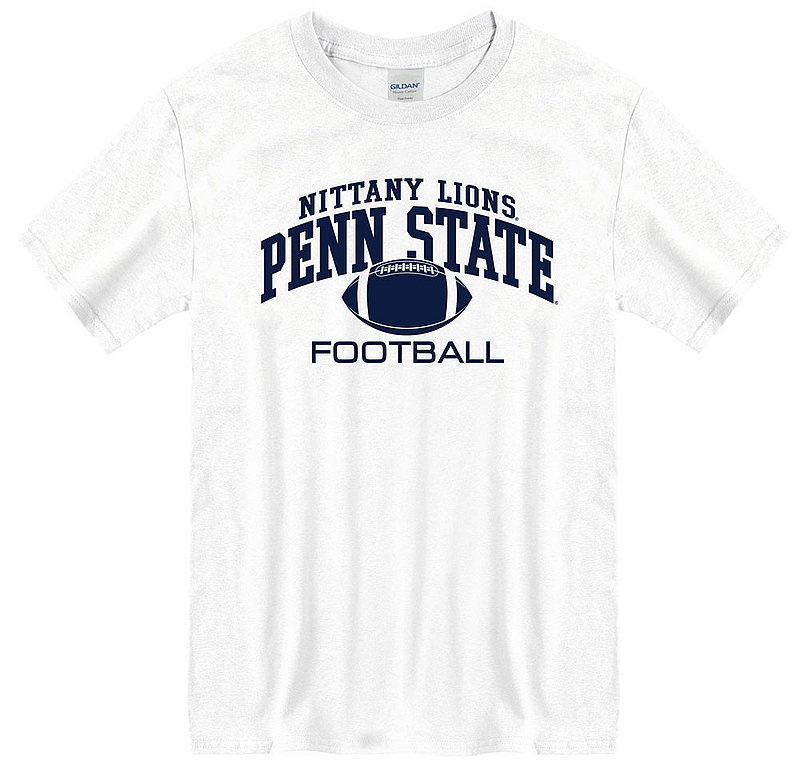 PENN STATE NITTANY LIONS YOUTH GREY FRONT & BACK LOGO T-SHIRT NEW 
