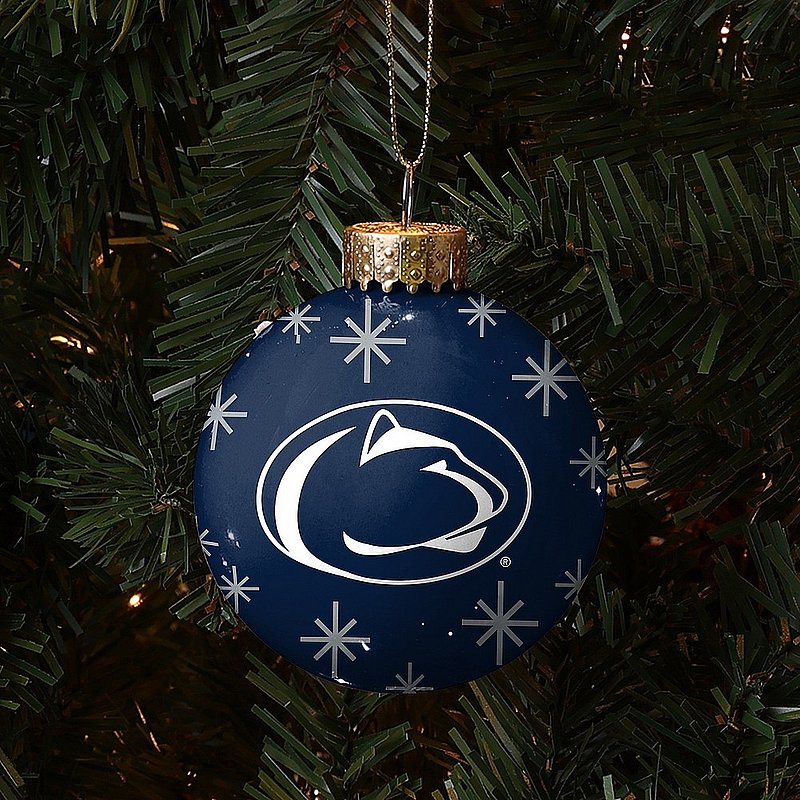 Penn State Nittany Lions Holiday Glass Ball Ornament 