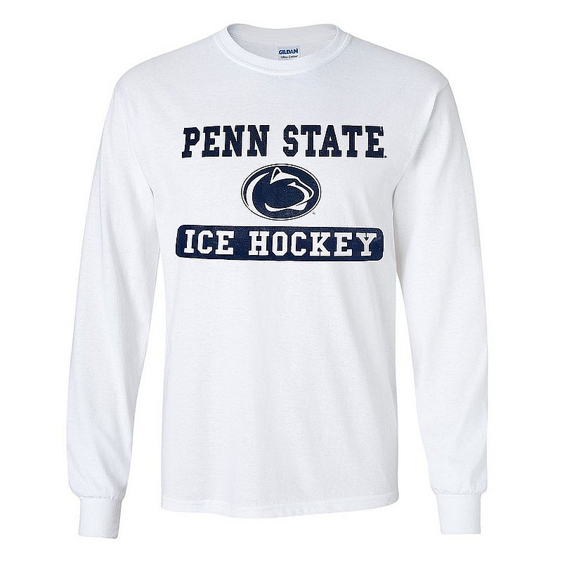Penn State Nittany Lions Ice Hockey Bar Long Sleeve White