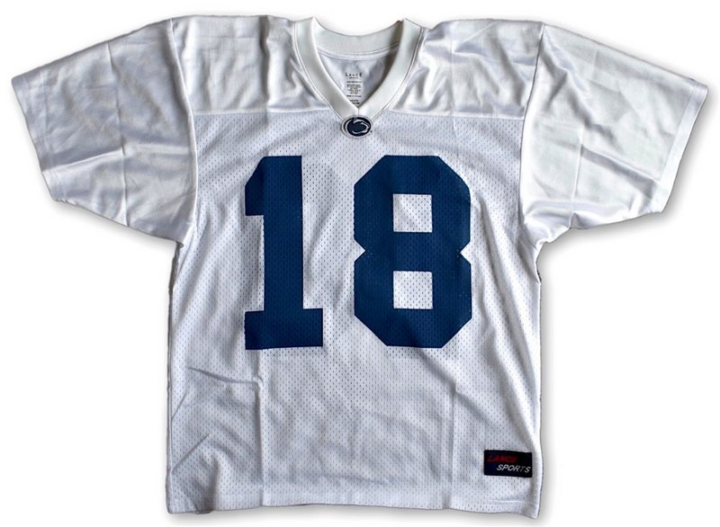 Penn State Nittany Lions Kids Football Jersey White #18 Nittany Lions (PSU) 