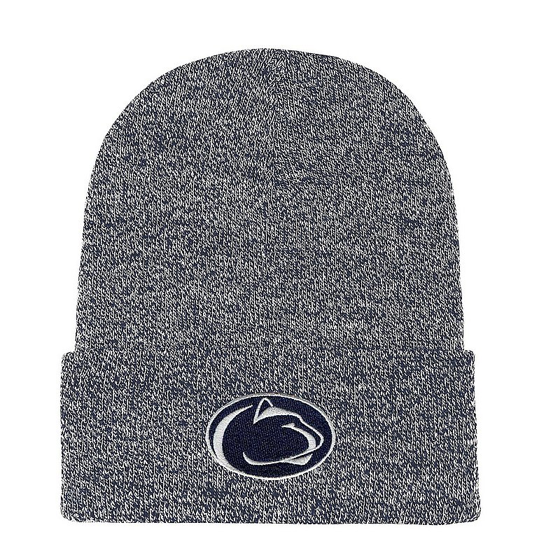 Penn State Nittany Lions Knit Hat Cuffed Marled Navy Nittany Lions (PSU) 
