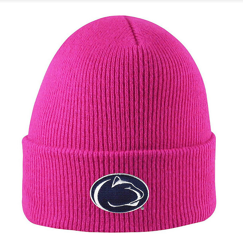 Penn State Nittany Lions Knit Hat Cuffed Pink Nittany Lions (PSU) 