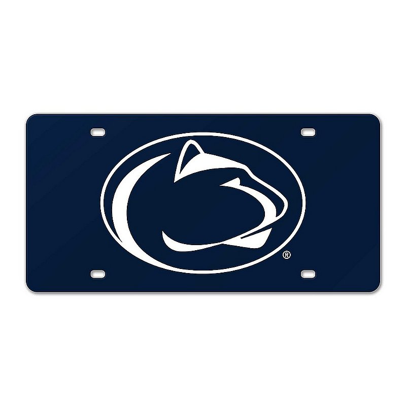 Penn State Nittany Lions Navy Acrylic License Plate Nittany Lions (PSU) 