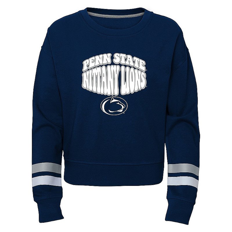 Penn State Nittany Lions Navy Youth Girls Crewneck Sweatshirt 