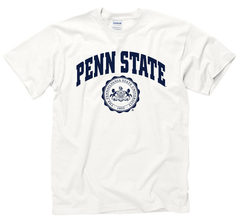 Penn State Nittany Lions Official Seal T-Shirt White Nittany Lions (PSU) 