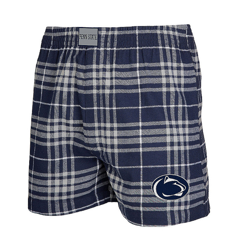 Penn State Nittany Lions Plaid Boxer Brief Shorts