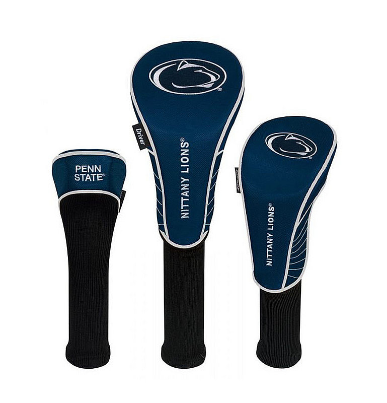 Penn State Nittany Lions Set of 3 Golf Headcovers 