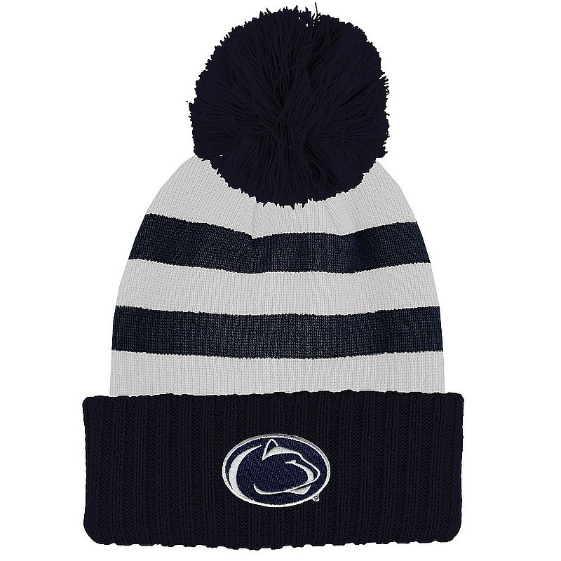 Penn State Nittany Lions Stripe Out Pom Knit Beanie Nittany Lions (PSU) 
