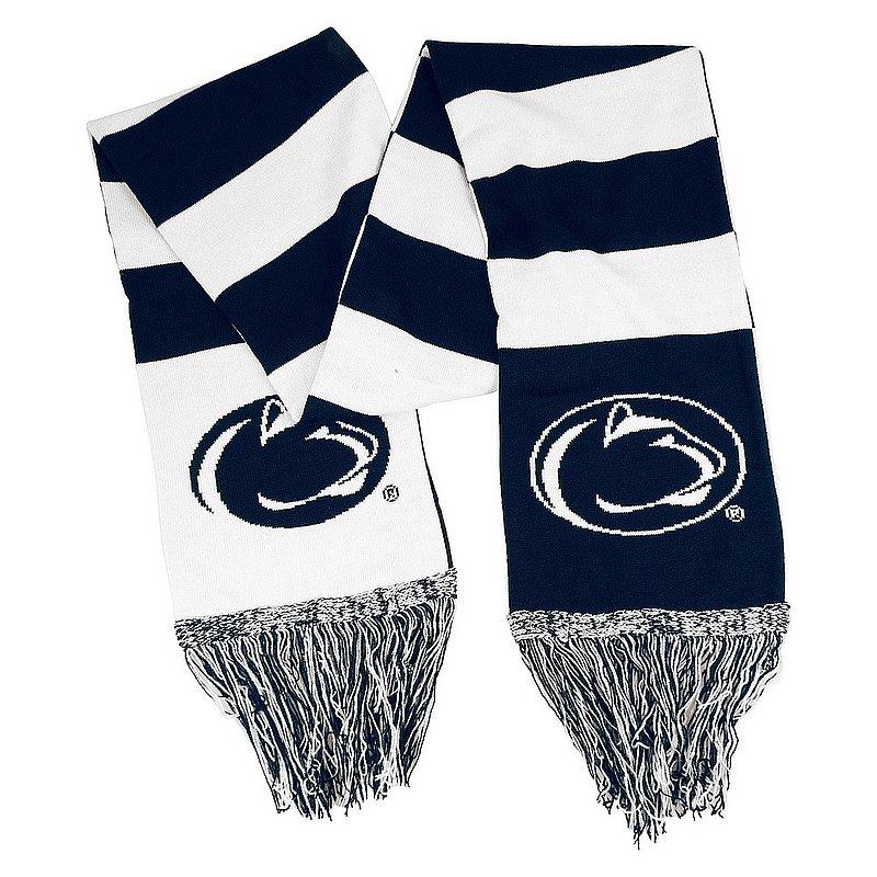 Penn State Nittany Lions Striped Reversible Winter Scarf Nittany Lions (PSU) 