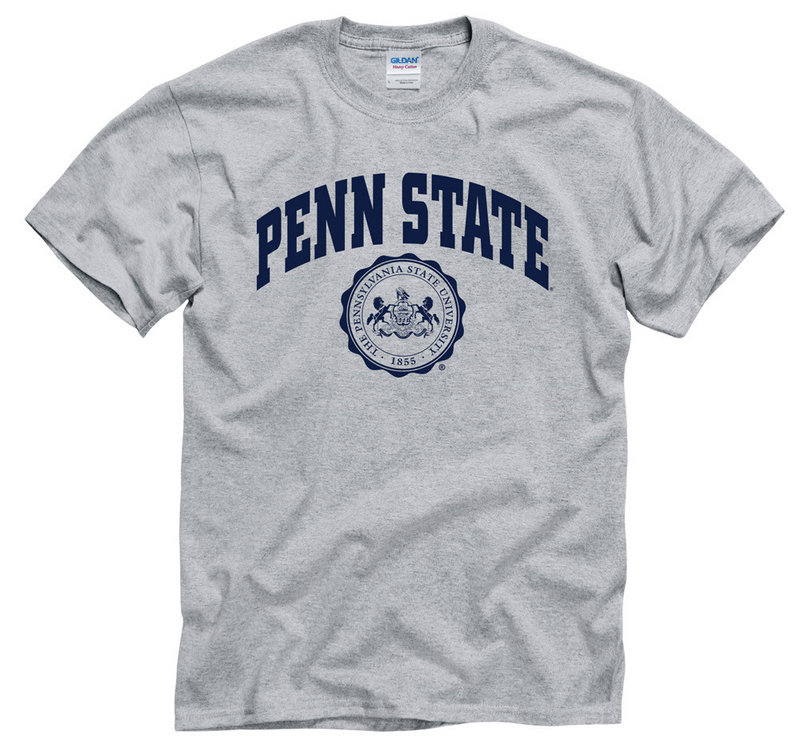 Penn State Nittany Lions T-Shirt Official Seal Gray