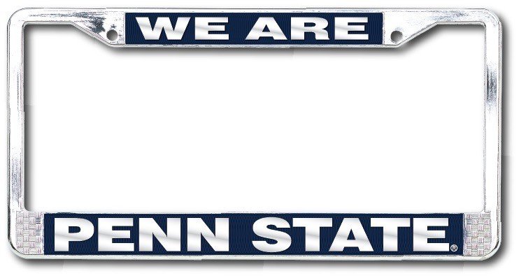 Penn State Nittany Lions We Are Polished Chrome License Plate Frame