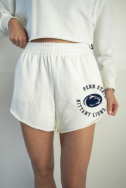 Penn State Nittany Lions White Women's Terry Shorts 