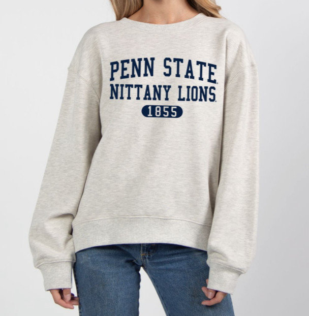 Penn State Nittany Lions Women's Old School Crewneck Sweatshirt Nittany Lions (PSU) 