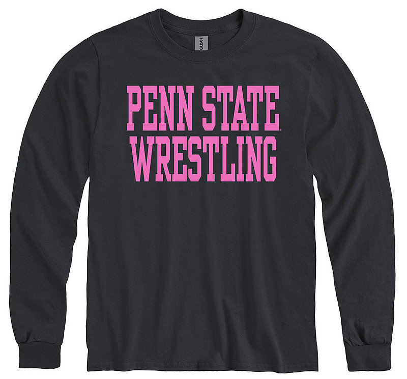 Penn State Nittany Lions Wrestling Throwback Long Sleeve Black Nittany Lions (PSU) 
