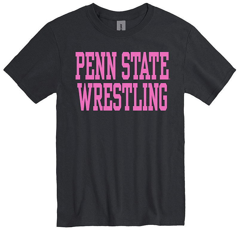 Penn State Nittany Lions Wrestling Throwback T-Shirt Black Nittany Lions (PSU) 