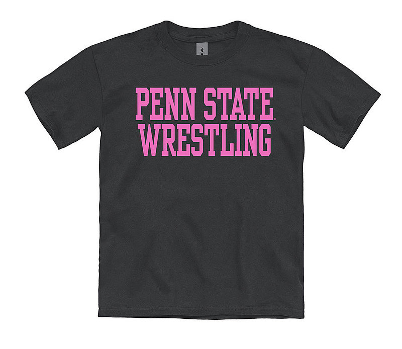 Penn State Nittany Lions Youth Wrestling Throwback T-Shirt Black Nittany Lions (PSU) 