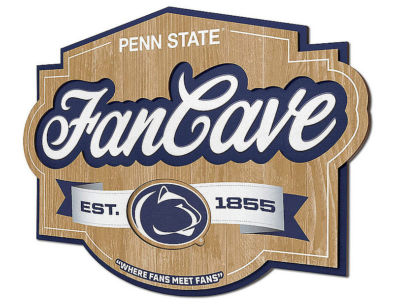 Penn State Nittany Lions YouTheFan Fan Cave Sign