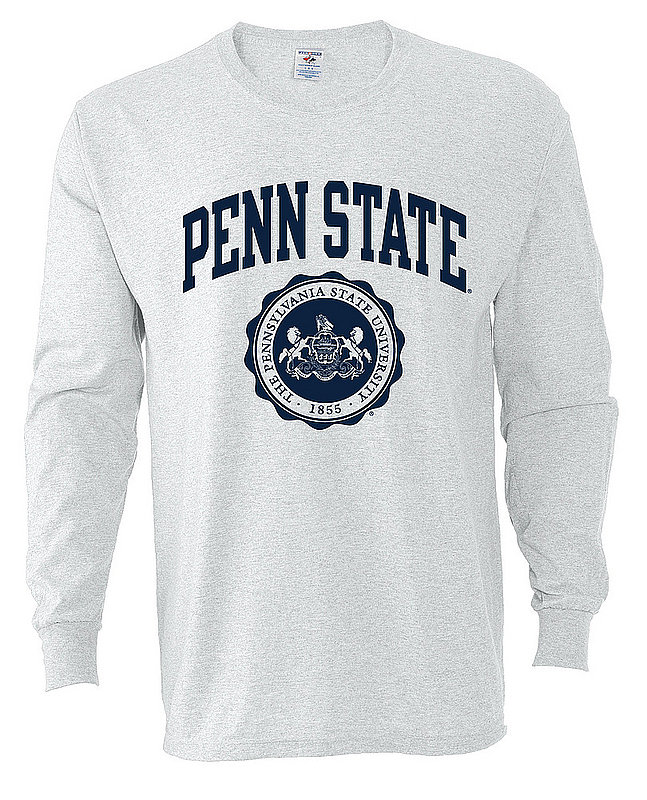 Penn State Official Seal Long Sleeve Shirt Ash Nittany Lions (PSU) 
