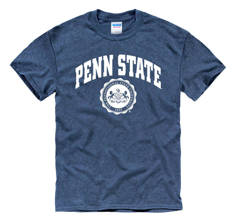 Penn State Official Seal T-Shirt Heather Navy Nittany Lions (PSU) 