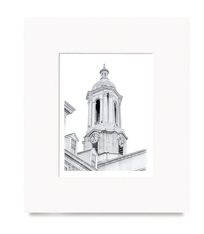 Penn State Old Main Bell Tower Fine Art Print 8x10 Matted Nittany Lions (PSU) 
