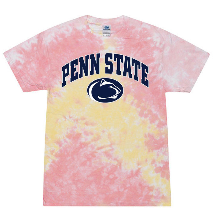 Penn State Pastel Funnel Cake Tie Dye Tee 