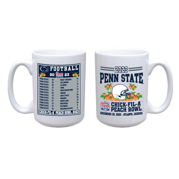 Penn State Peach Bowl 2023 Collectors 15oz Mug