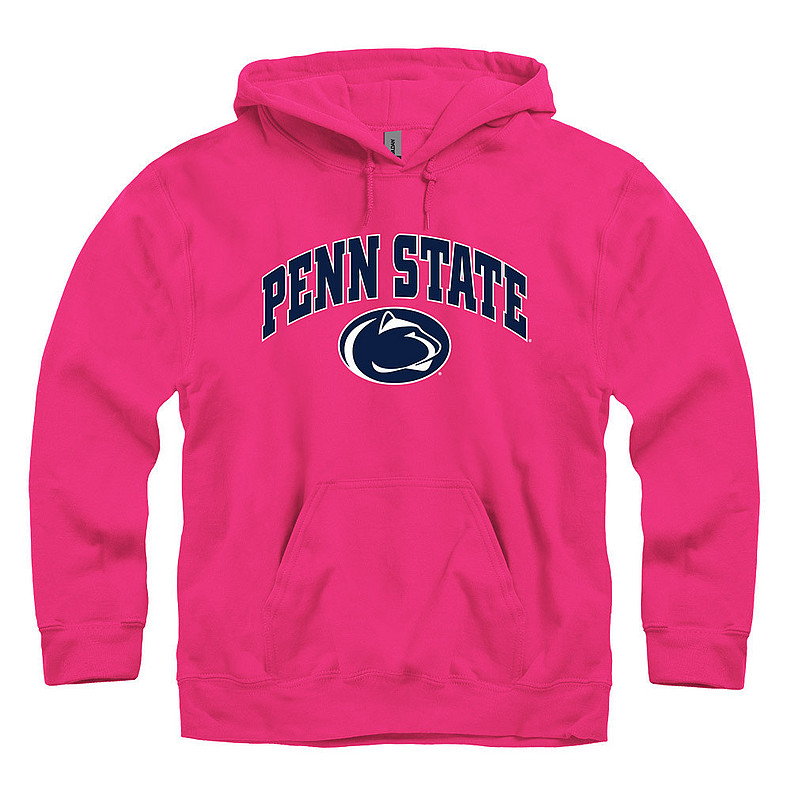 Penn State Pink Arching Over Lion Head Hooded Sweatshirt Nittany Lions (PSU) 