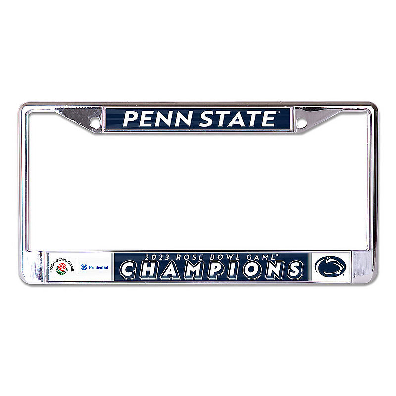 Penn State Rose Bowl Champs 2023 Metal License Plate Frame Nittany Lions (PSU) 