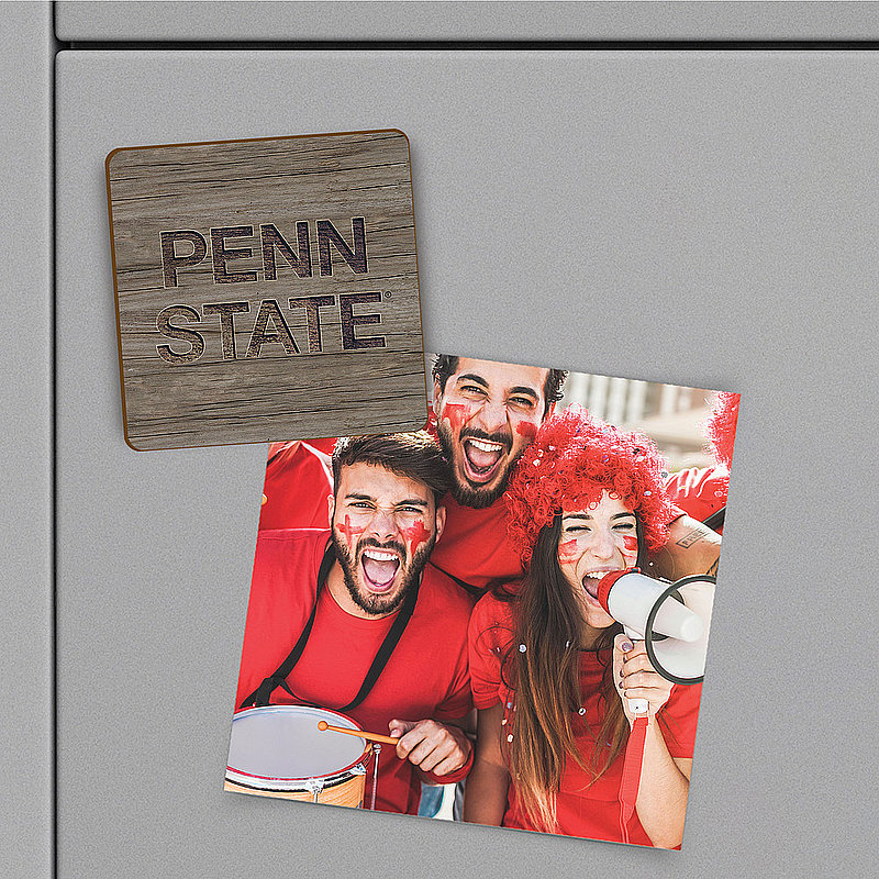 Penn State Rustic Wood Magnet 