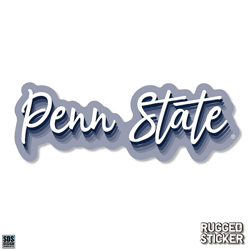 Penn State Script Rugged Sticker Nittany Lions (PSU) 