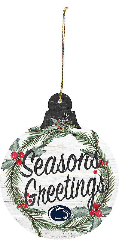 Penn State Seasonings Greetings Wood Holiday Ornament 