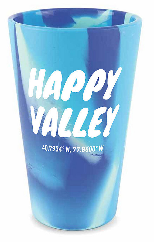 Happy Valley Silipint 1.5oz Shot Glass Arctic Sky Blue 