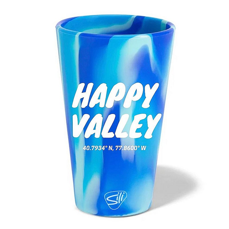 Happy Valley Silipint 1.5oz Shot Glass Arctic Sky Tie Dye 