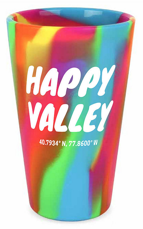 Happy Valley Silipint 1.5oz Shot Glass Hippie Hops Tie Dye 