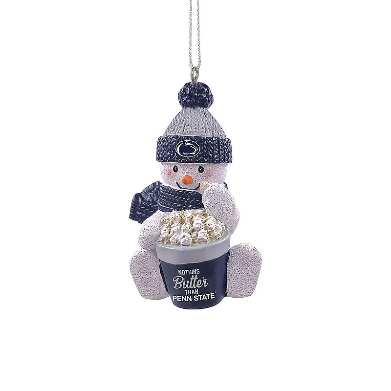 Penn State Snowman Popcorn Ornament 