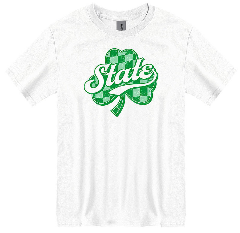 Penn State State Checkered Green Shamrock Shirt White Nittany Lions (PSU) 
