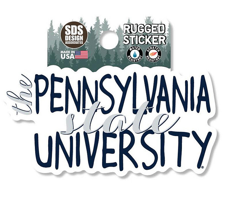 The Pennsylvania State University Rugged Sticker