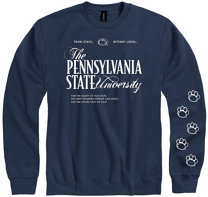 Penn State University Alma Mater Navy Softstyle Crewneck Sweatshirt Nittany Lions (PSU) 