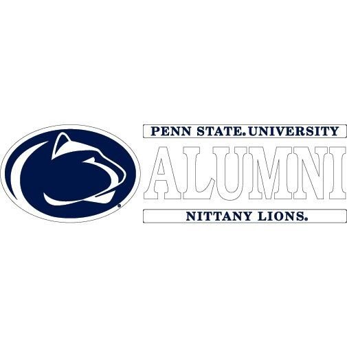 Penn State University Alumni Decal - 6" x 2" 