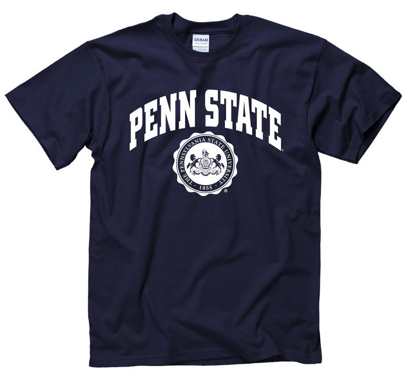 Penn State University T-Shirt Official Seal Navy