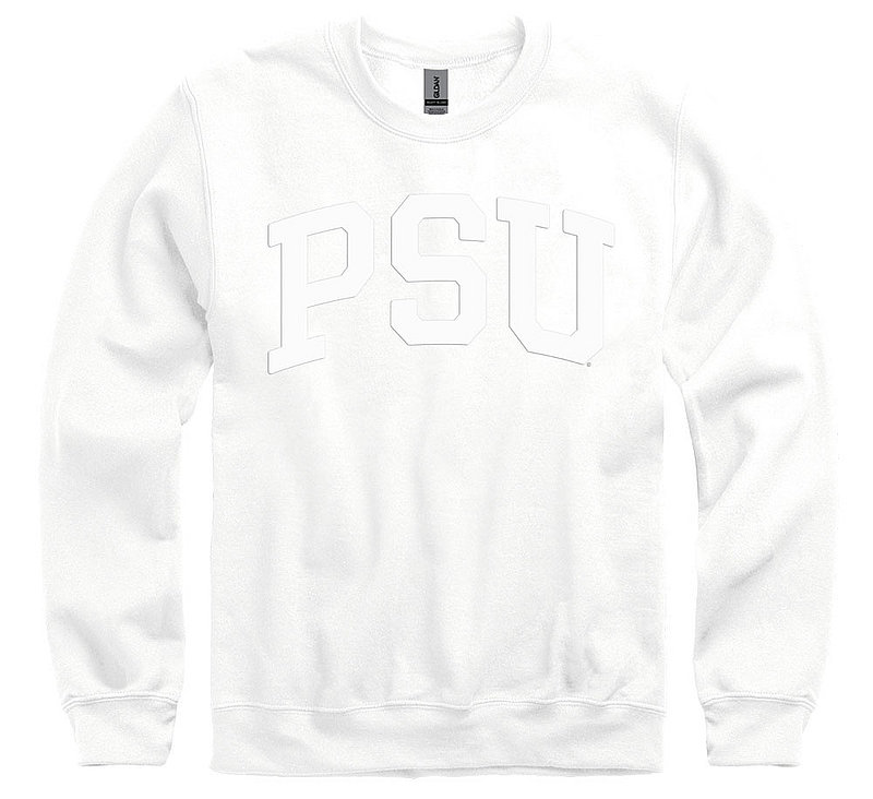 Penn State University White Out Puff Ink Crewneck Sweatshirt Nittany Lions (PSU) 